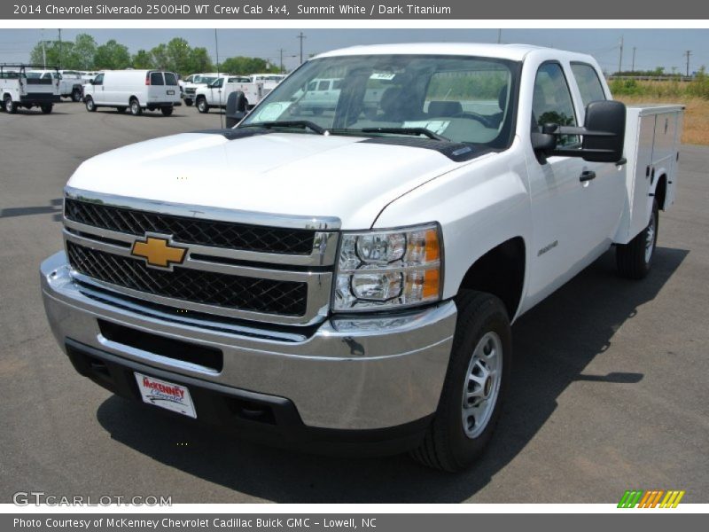 Summit White / Dark Titanium 2014 Chevrolet Silverado 2500HD WT Crew Cab 4x4