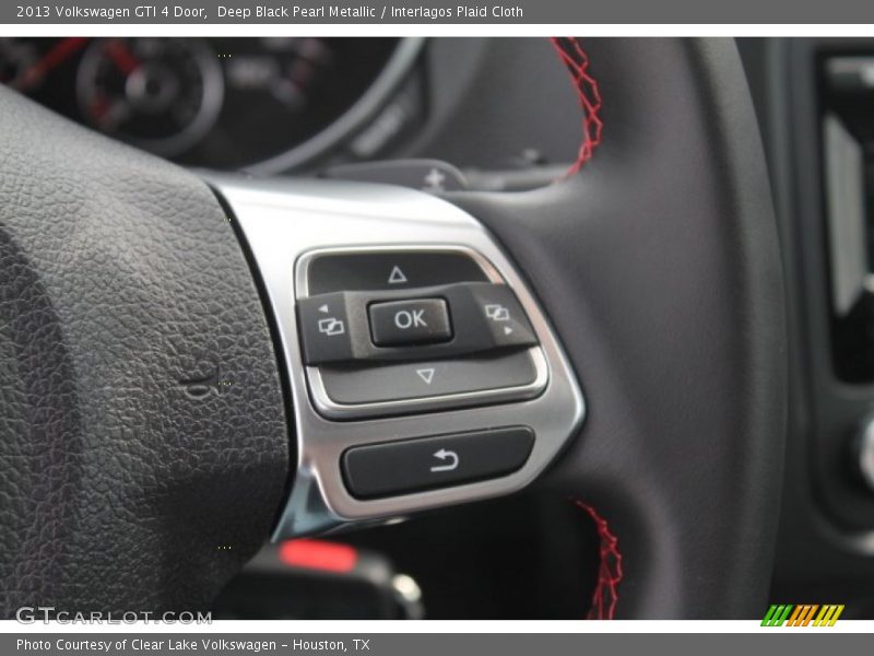 Deep Black Pearl Metallic / Interlagos Plaid Cloth 2013 Volkswagen GTI 4 Door
