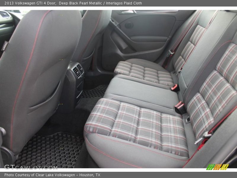 Deep Black Pearl Metallic / Interlagos Plaid Cloth 2013 Volkswagen GTI 4 Door