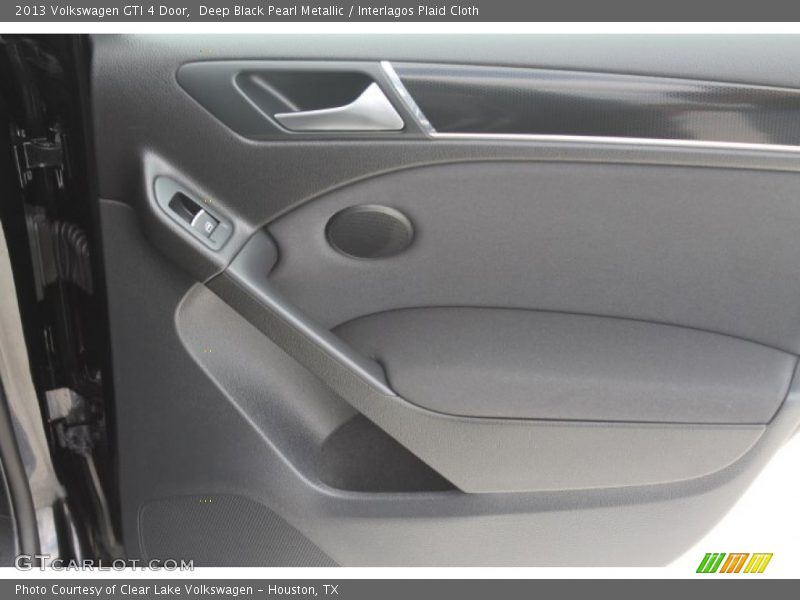 Deep Black Pearl Metallic / Interlagos Plaid Cloth 2013 Volkswagen GTI 4 Door