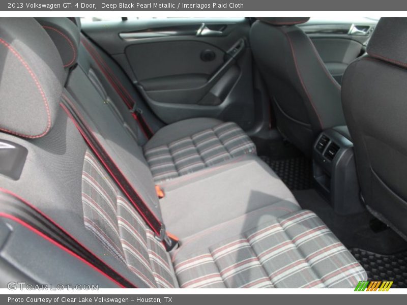 Deep Black Pearl Metallic / Interlagos Plaid Cloth 2013 Volkswagen GTI 4 Door