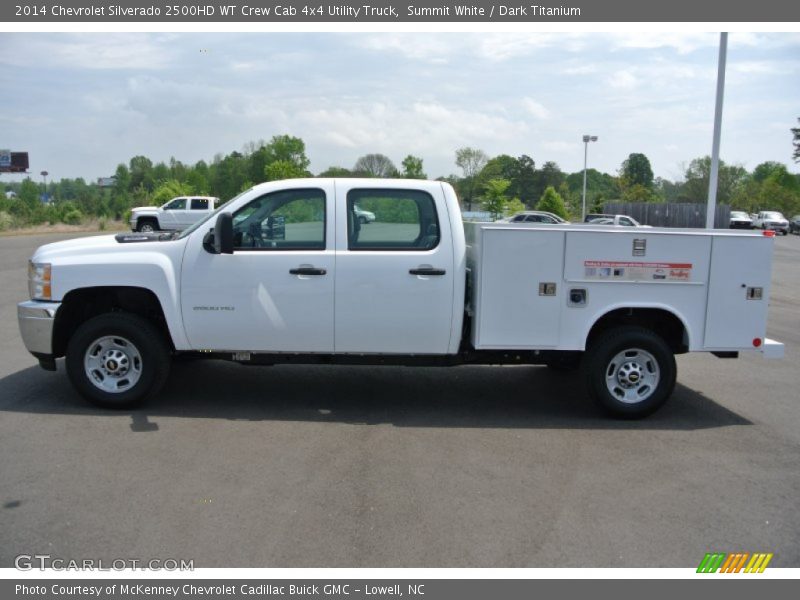 Summit White / Dark Titanium 2014 Chevrolet Silverado 2500HD WT Crew Cab 4x4 Utility Truck