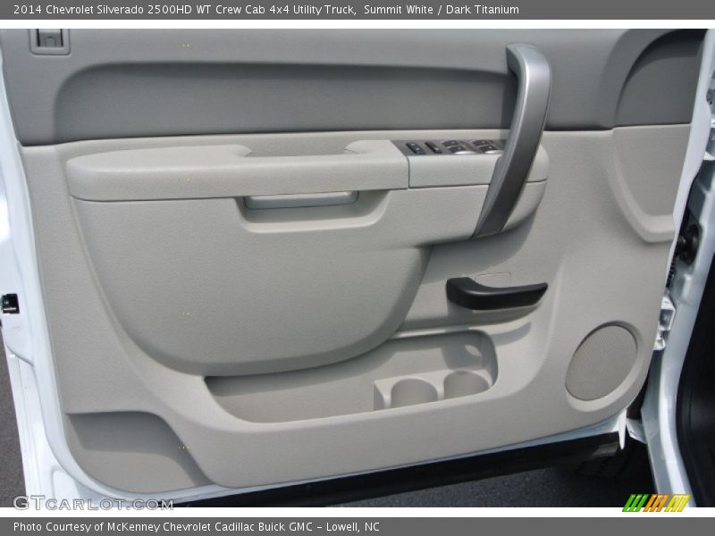 Summit White / Dark Titanium 2014 Chevrolet Silverado 2500HD WT Crew Cab 4x4 Utility Truck