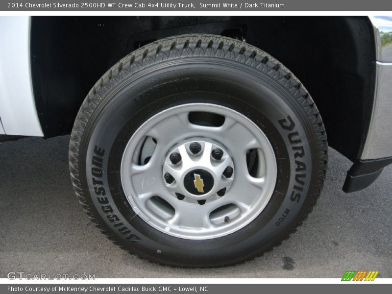 Summit White / Dark Titanium 2014 Chevrolet Silverado 2500HD WT Crew Cab 4x4 Utility Truck