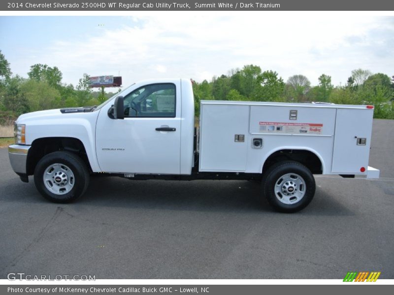 Summit White / Dark Titanium 2014 Chevrolet Silverado 2500HD WT Regular Cab Utility Truck
