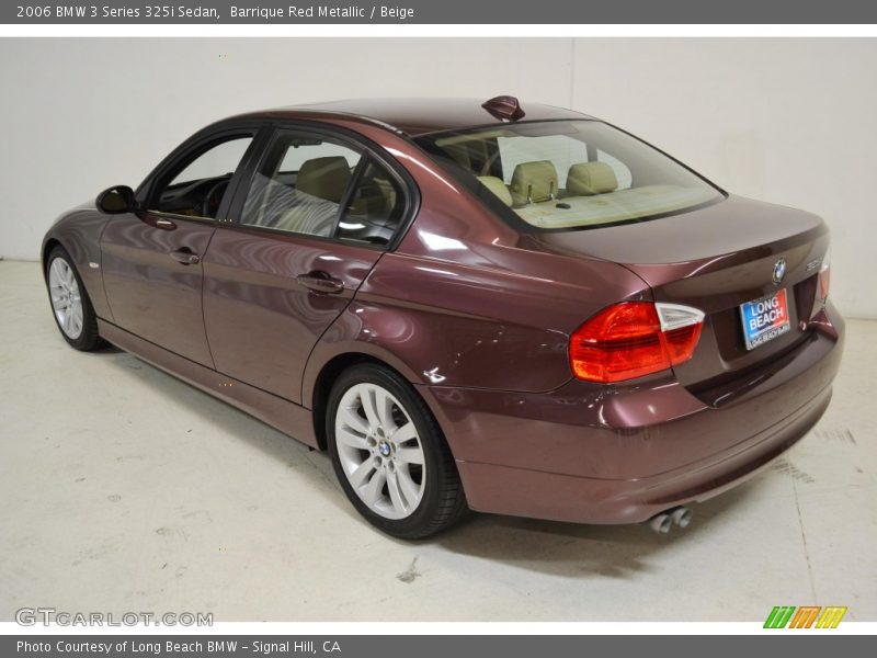Barrique Red Metallic / Beige 2006 BMW 3 Series 325i Sedan