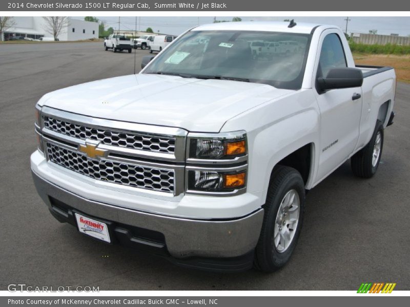 Summit White / Jet Black 2014 Chevrolet Silverado 1500 LT Regular Cab