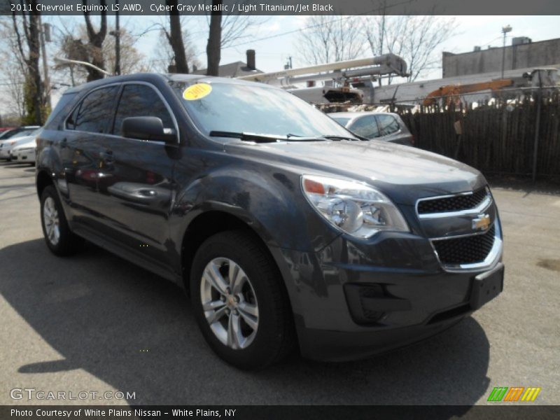 Cyber Gray Metallic / Light Titanium/Jet Black 2011 Chevrolet Equinox LS AWD