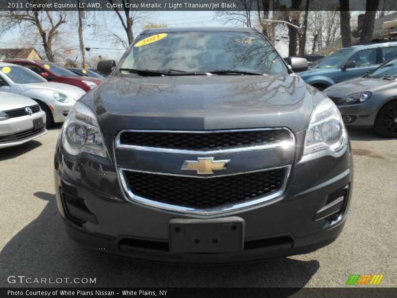 Cyber Gray Metallic / Light Titanium/Jet Black 2011 Chevrolet Equinox LS AWD