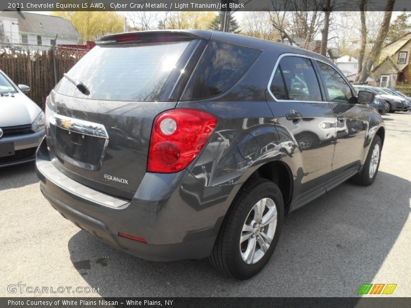 Cyber Gray Metallic / Light Titanium/Jet Black 2011 Chevrolet Equinox LS AWD