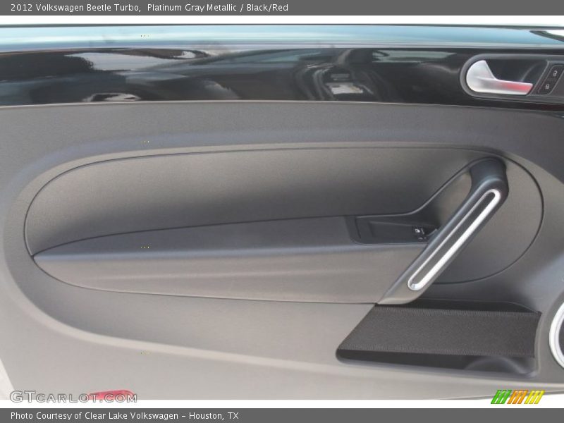 Platinum Gray Metallic / Black/Red 2012 Volkswagen Beetle Turbo
