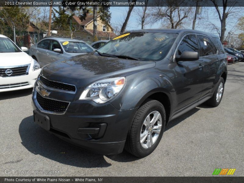 Cyber Gray Metallic / Light Titanium/Jet Black 2011 Chevrolet Equinox LS AWD