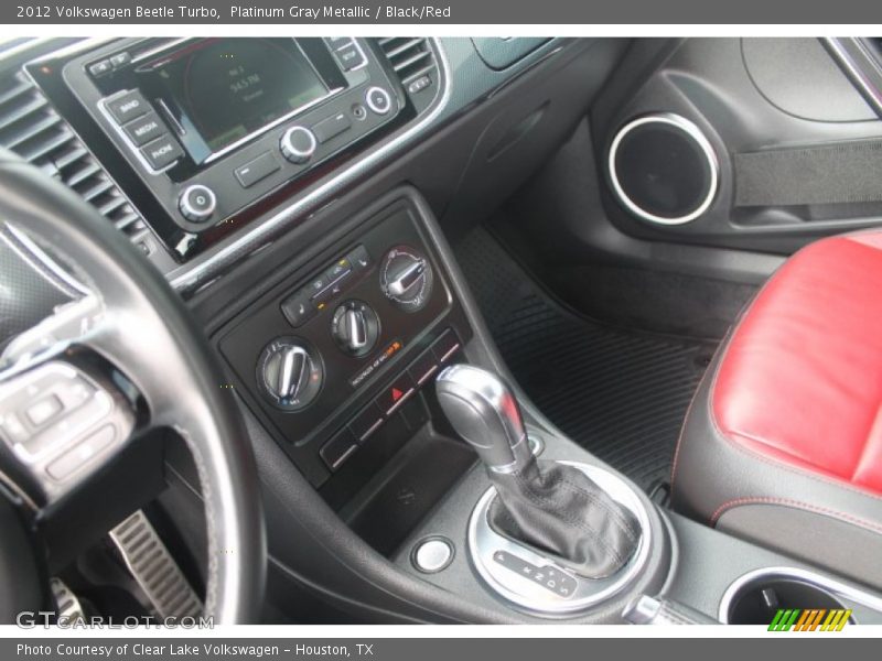 Platinum Gray Metallic / Black/Red 2012 Volkswagen Beetle Turbo