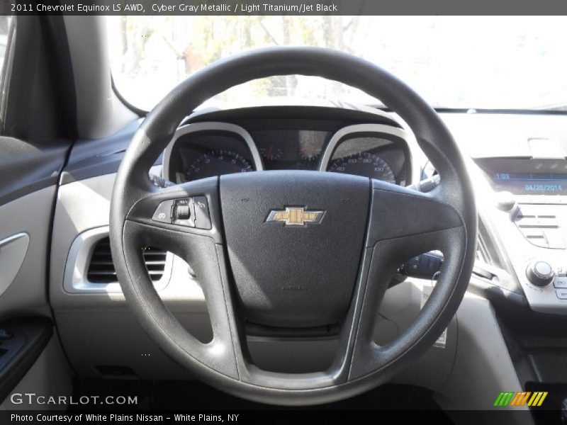 Cyber Gray Metallic / Light Titanium/Jet Black 2011 Chevrolet Equinox LS AWD