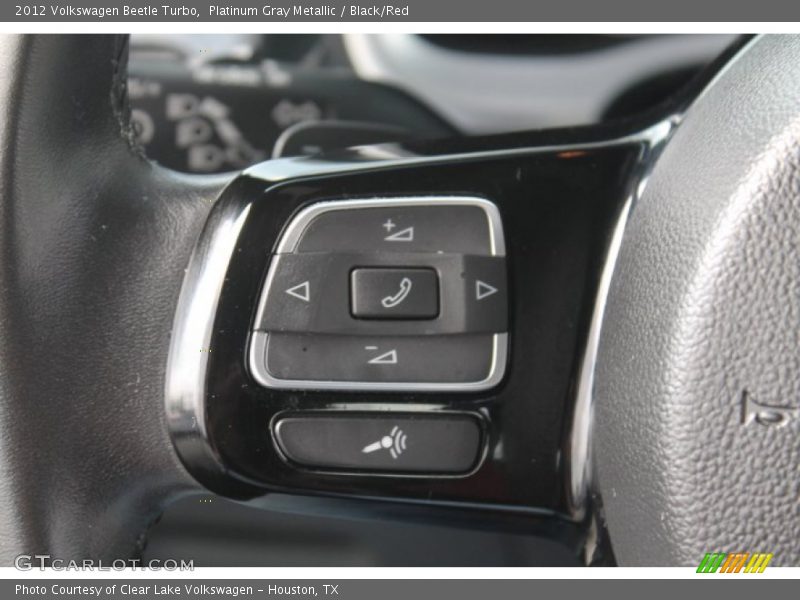 Platinum Gray Metallic / Black/Red 2012 Volkswagen Beetle Turbo