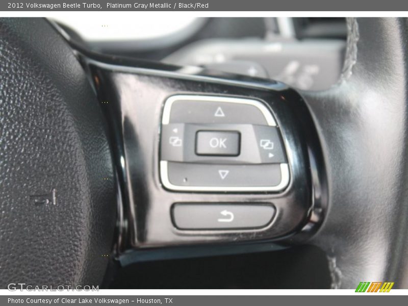 Platinum Gray Metallic / Black/Red 2012 Volkswagen Beetle Turbo
