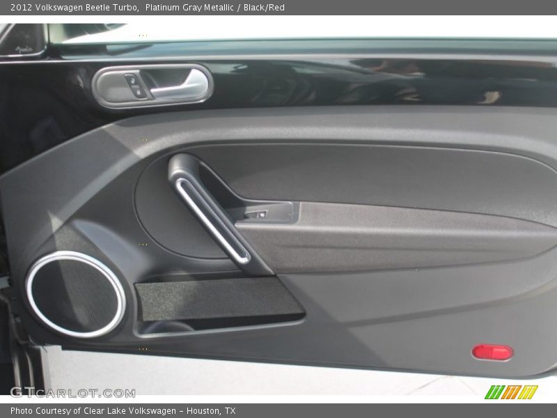 Platinum Gray Metallic / Black/Red 2012 Volkswagen Beetle Turbo