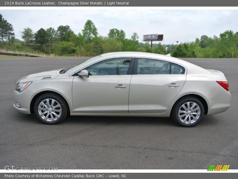 Champagne Silver Metallic / Light Neutral 2014 Buick LaCrosse Leather