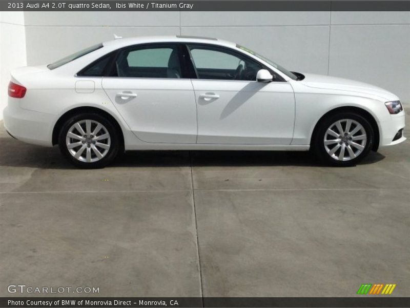 Ibis White / Titanium Gray 2013 Audi A4 2.0T quattro Sedan