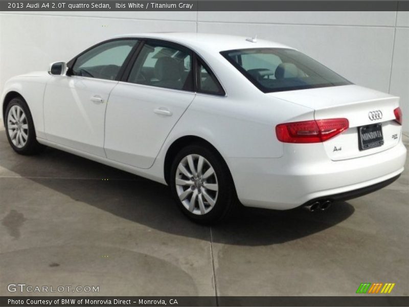 Ibis White / Titanium Gray 2013 Audi A4 2.0T quattro Sedan