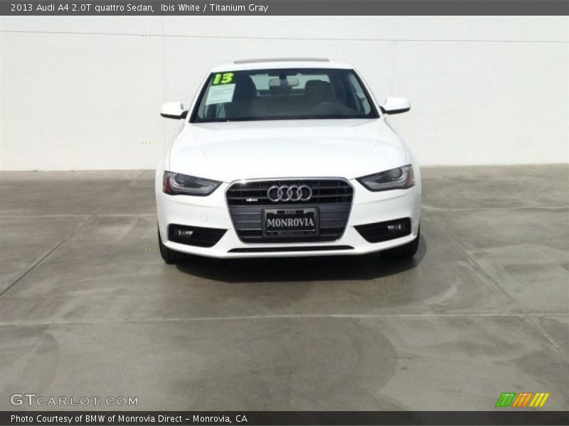 Ibis White / Titanium Gray 2013 Audi A4 2.0T quattro Sedan