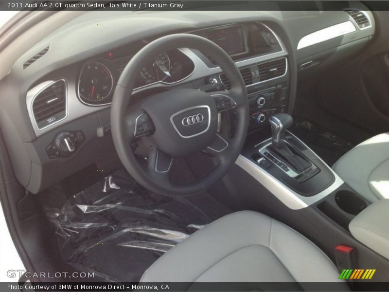 Ibis White / Titanium Gray 2013 Audi A4 2.0T quattro Sedan