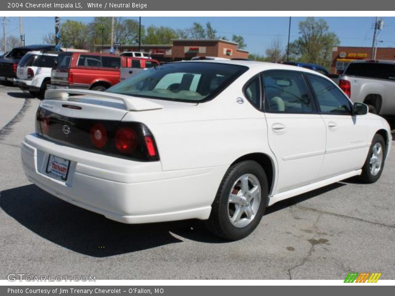 White / Neutral Beige 2004 Chevrolet Impala LS