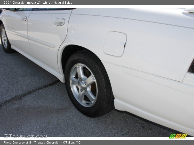 White / Neutral Beige 2004 Chevrolet Impala LS