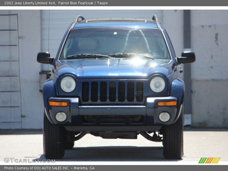 Patriot Blue Pearlcoat / Taupe 2002 Jeep Liberty Limited 4x4