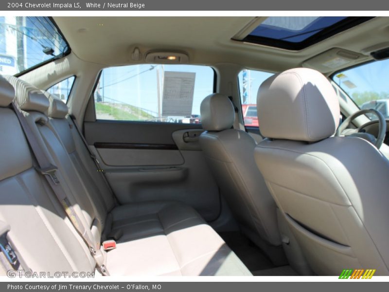 White / Neutral Beige 2004 Chevrolet Impala LS