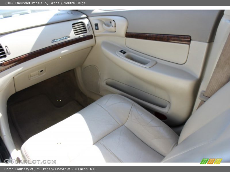 White / Neutral Beige 2004 Chevrolet Impala LS