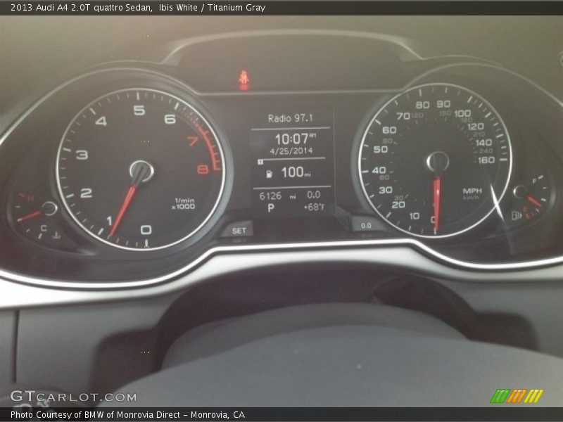 Ibis White / Titanium Gray 2013 Audi A4 2.0T quattro Sedan