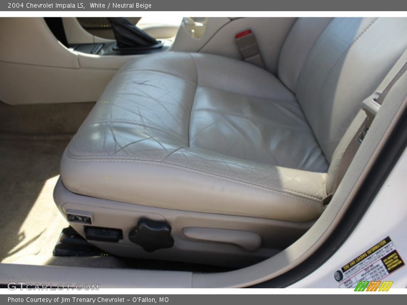 White / Neutral Beige 2004 Chevrolet Impala LS