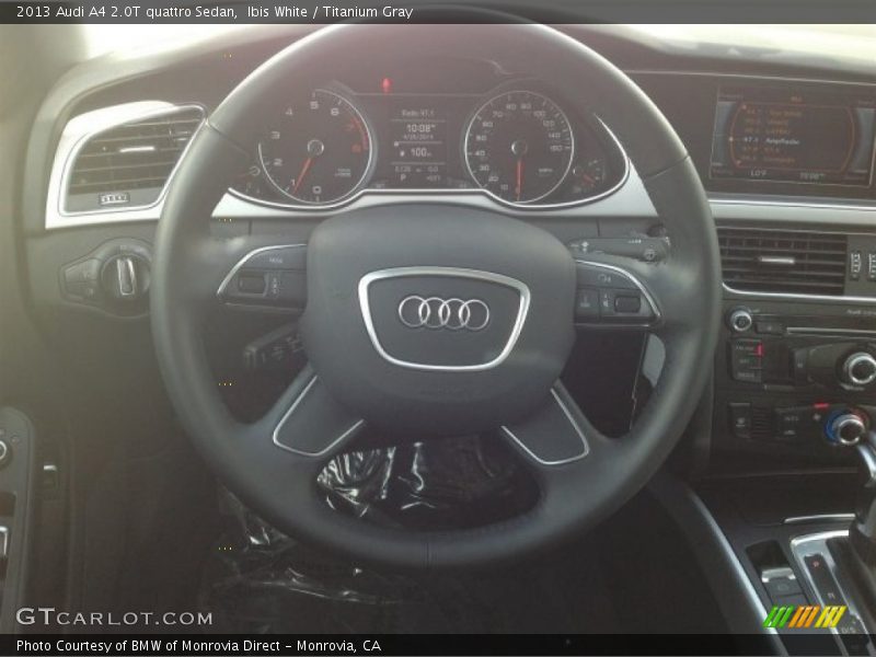 Ibis White / Titanium Gray 2013 Audi A4 2.0T quattro Sedan