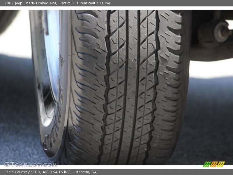 Patriot Blue Pearlcoat / Taupe 2002 Jeep Liberty Limited 4x4