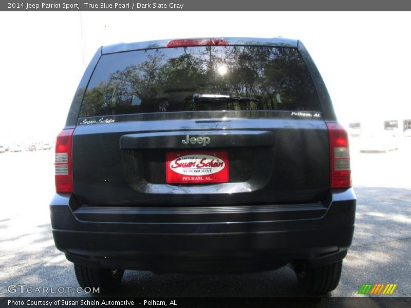 True Blue Pearl / Dark Slate Gray 2014 Jeep Patriot Sport