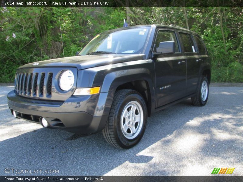 True Blue Pearl / Dark Slate Gray 2014 Jeep Patriot Sport