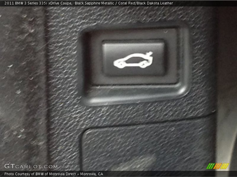 Black Sapphire Metallic / Coral Red/Black Dakota Leather 2011 BMW 3 Series 335i xDrive Coupe