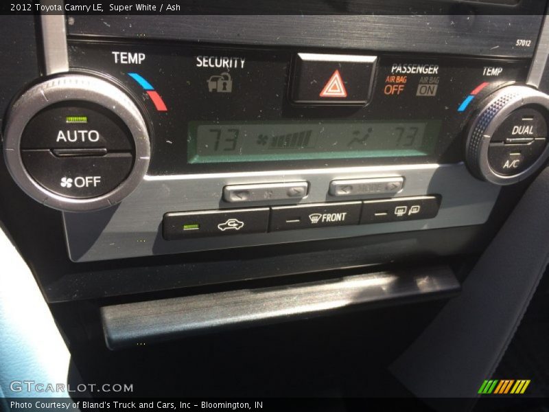 Super White / Ash 2012 Toyota Camry LE