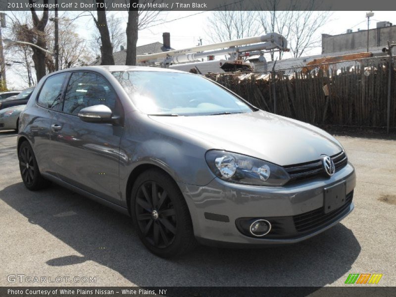 United Gray Metallic / Titan Black 2011 Volkswagen Golf 2 Door TDI
