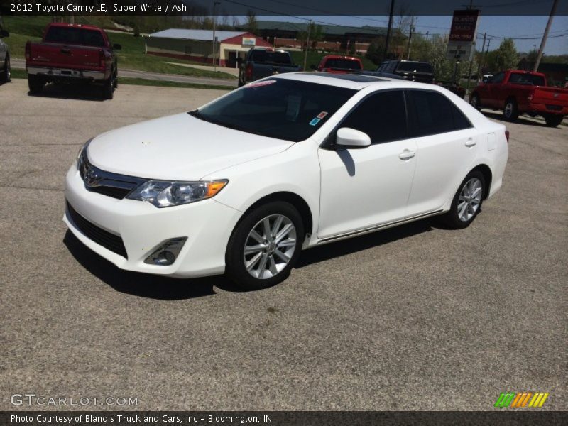 Super White / Ash 2012 Toyota Camry LE