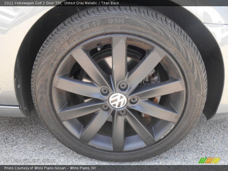 United Gray Metallic / Titan Black 2011 Volkswagen Golf 2 Door TDI