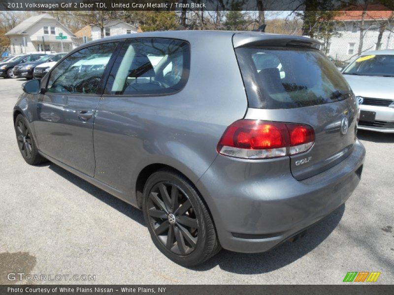 United Gray Metallic / Titan Black 2011 Volkswagen Golf 2 Door TDI