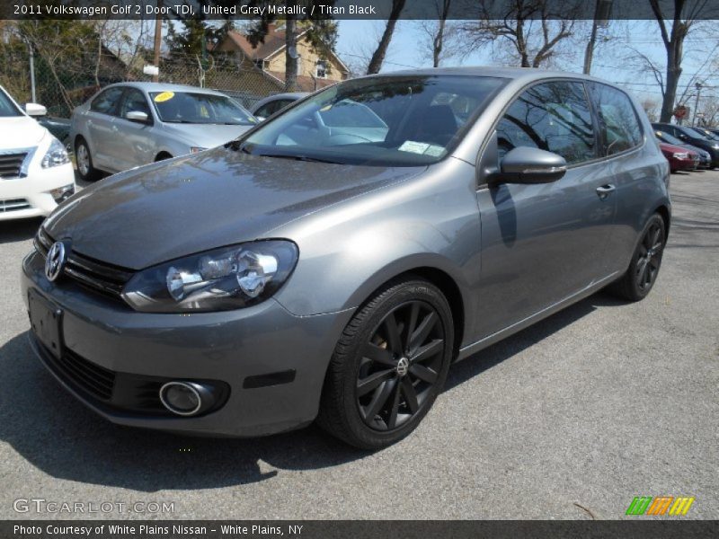 United Gray Metallic / Titan Black 2011 Volkswagen Golf 2 Door TDI