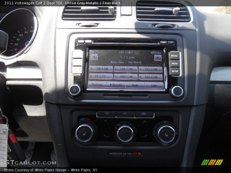 United Gray Metallic / Titan Black 2011 Volkswagen Golf 2 Door TDI