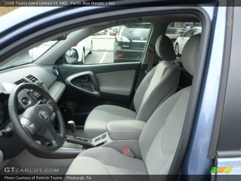 Pacific Blue Metallic / Ash 2008 Toyota RAV4 Limited V6 4WD