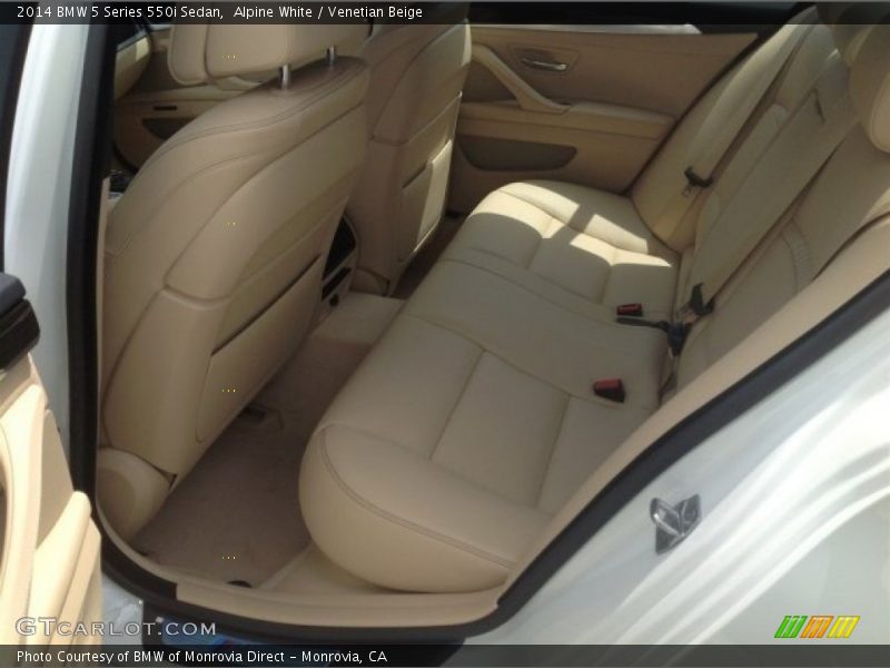 Alpine White / Venetian Beige 2014 BMW 5 Series 550i Sedan