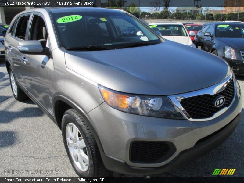 Titanium Silver / Black 2012 Kia Sorento LX AWD