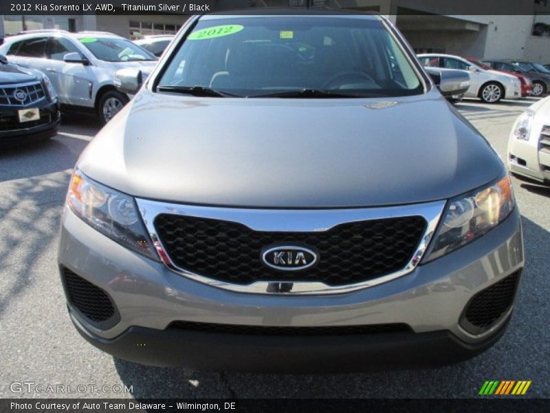 Titanium Silver / Black 2012 Kia Sorento LX AWD