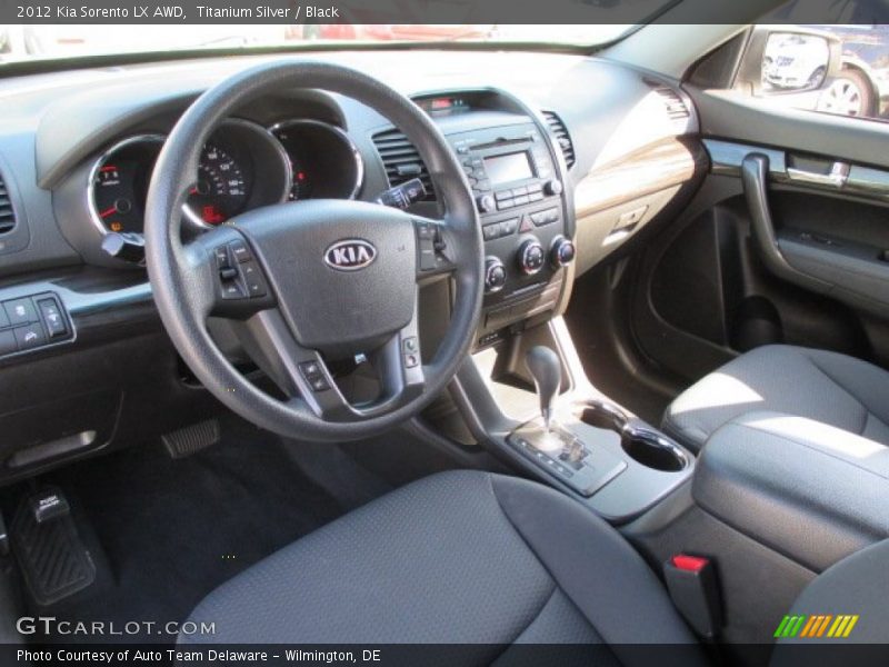 Titanium Silver / Black 2012 Kia Sorento LX AWD